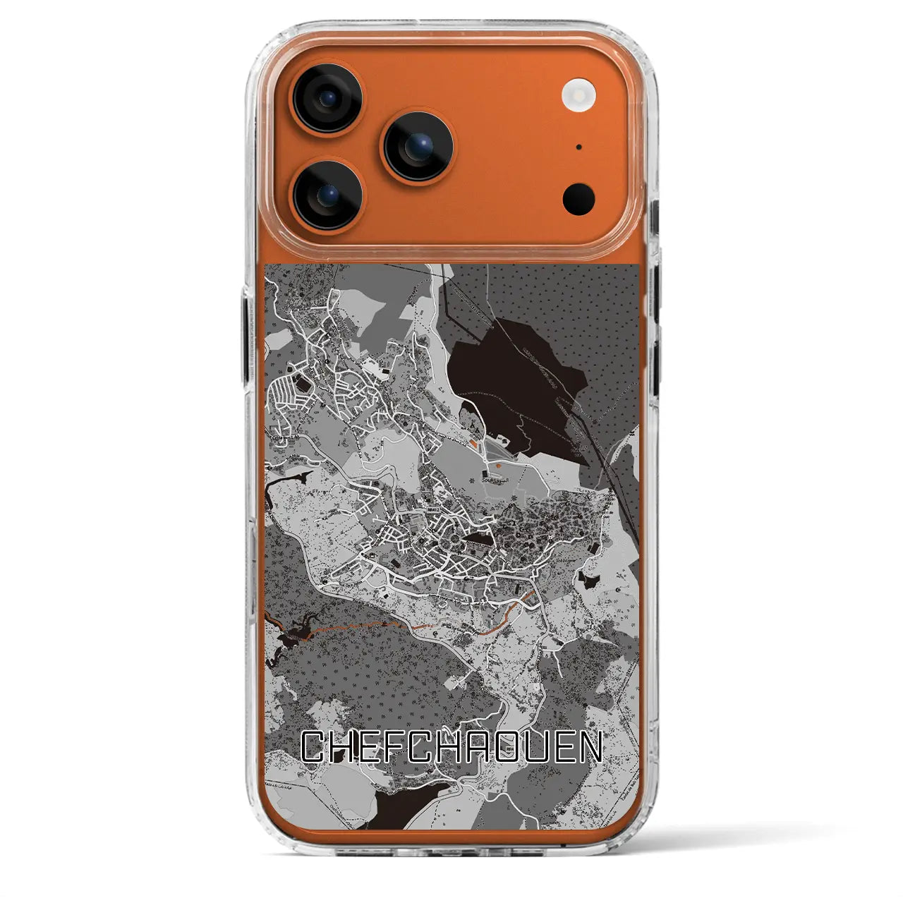 【シャウエン(モロッコ)】地図柄iPhoneケース(MagSafeタイプ)