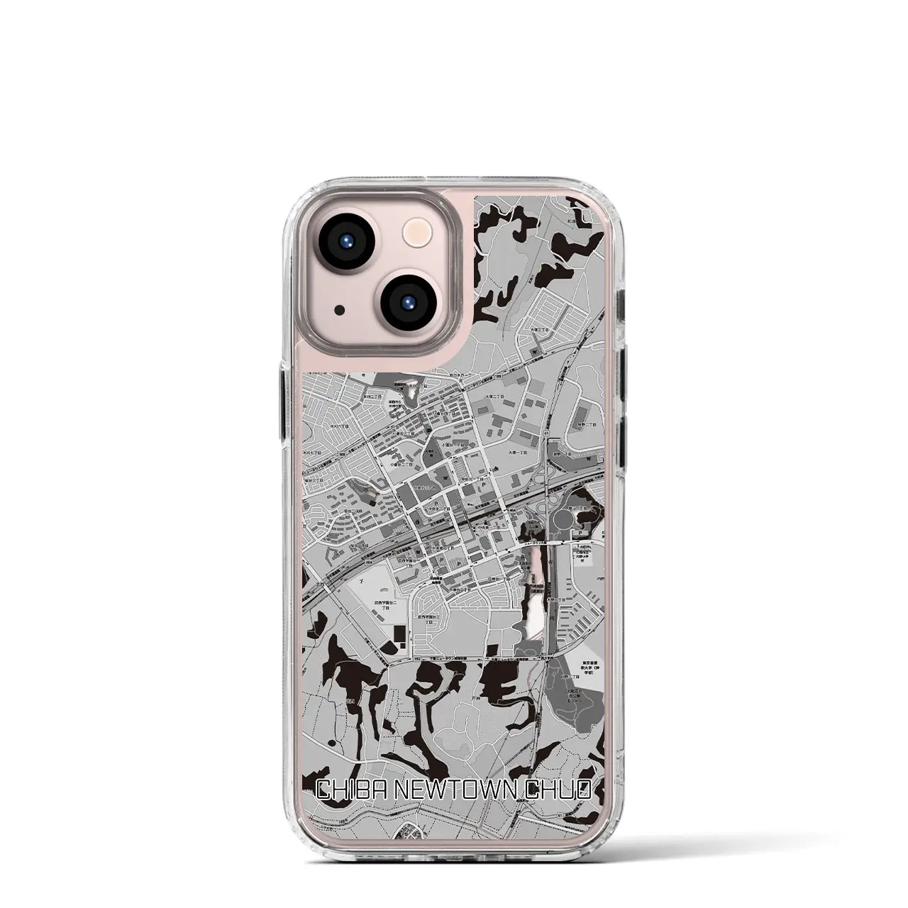 【千葉ニュータウン中央(千葉県)】地図柄iPhoneケース(MagSafeタイプ)
