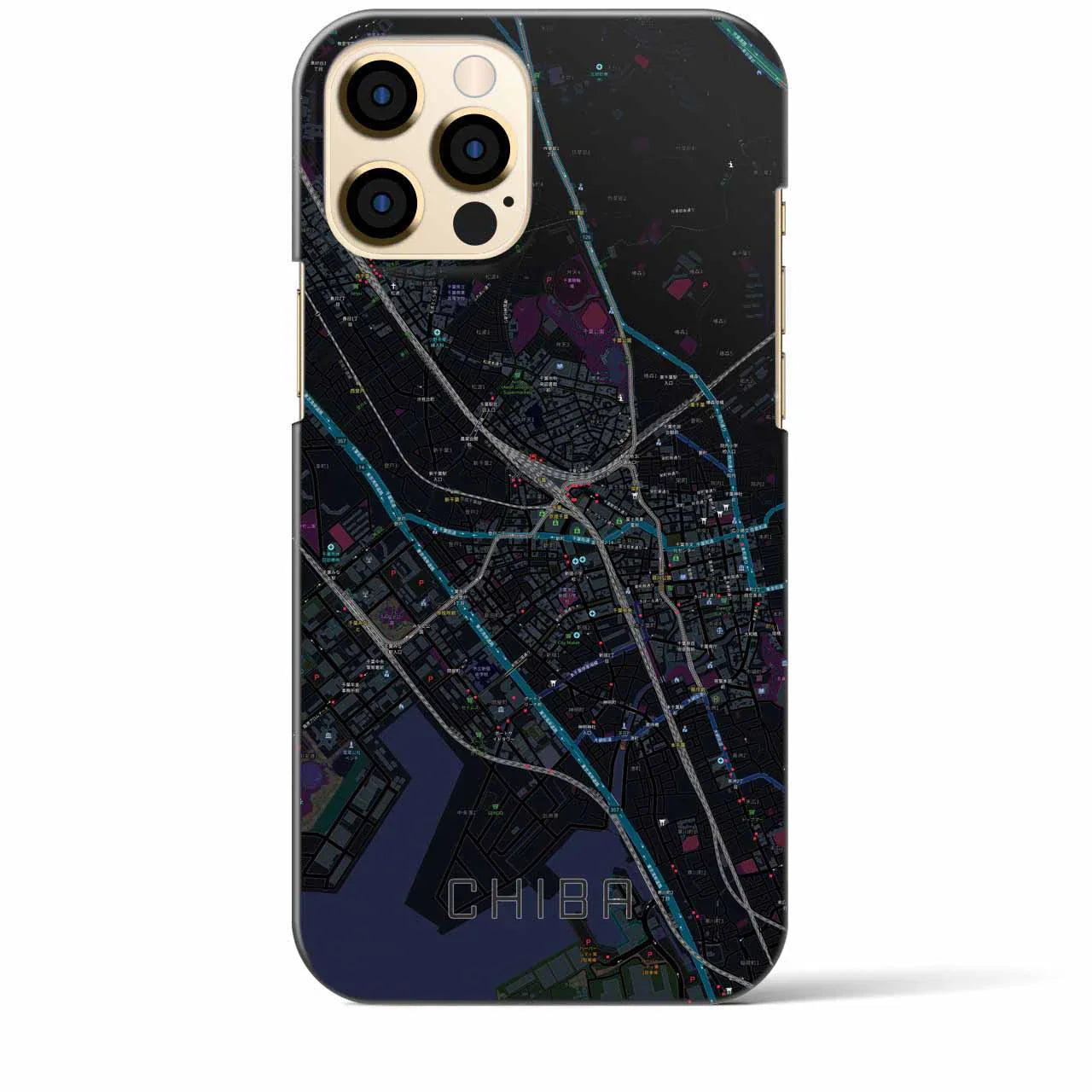 【千葉(千葉県)】地図柄iPhoneケース(バックカバータイプ)