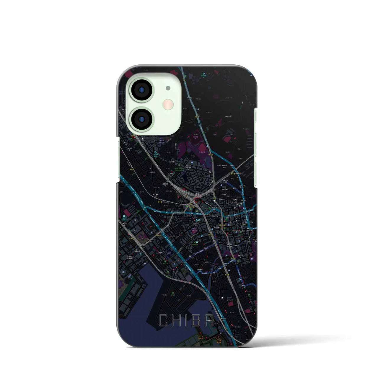【千葉(千葉県)】地図柄iPhoneケース(バックカバータイプ)