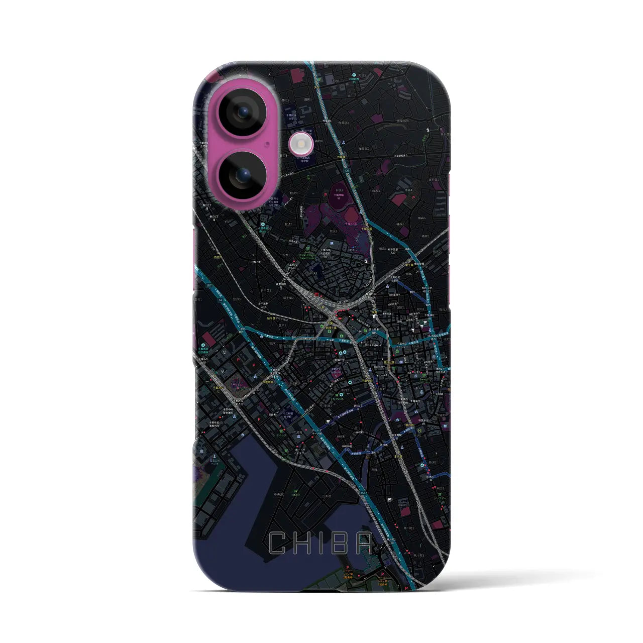 【千葉(千葉県)】地図柄iPhoneケース(バックカバータイプ)