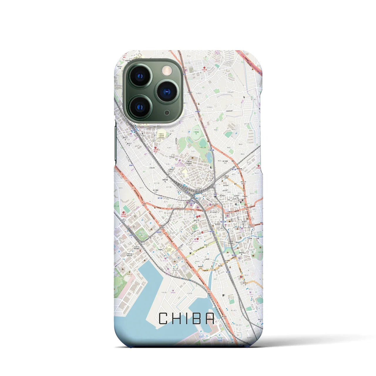 【千葉(千葉県)】地図柄iPhoneケース(バックカバータイプ)