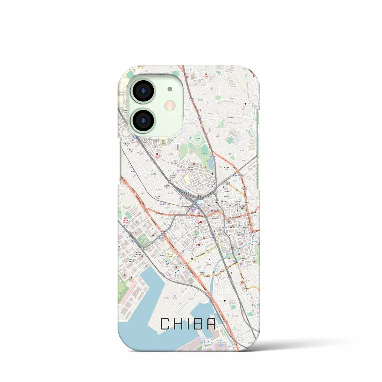 【千葉(千葉県)】地図柄iPhoneケース(バックカバータイプ)