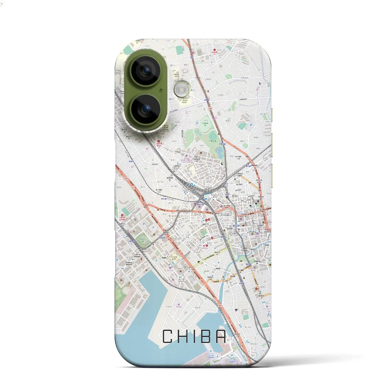 【千葉(千葉県)】地図柄iPhoneケース(バックカバータイプ)