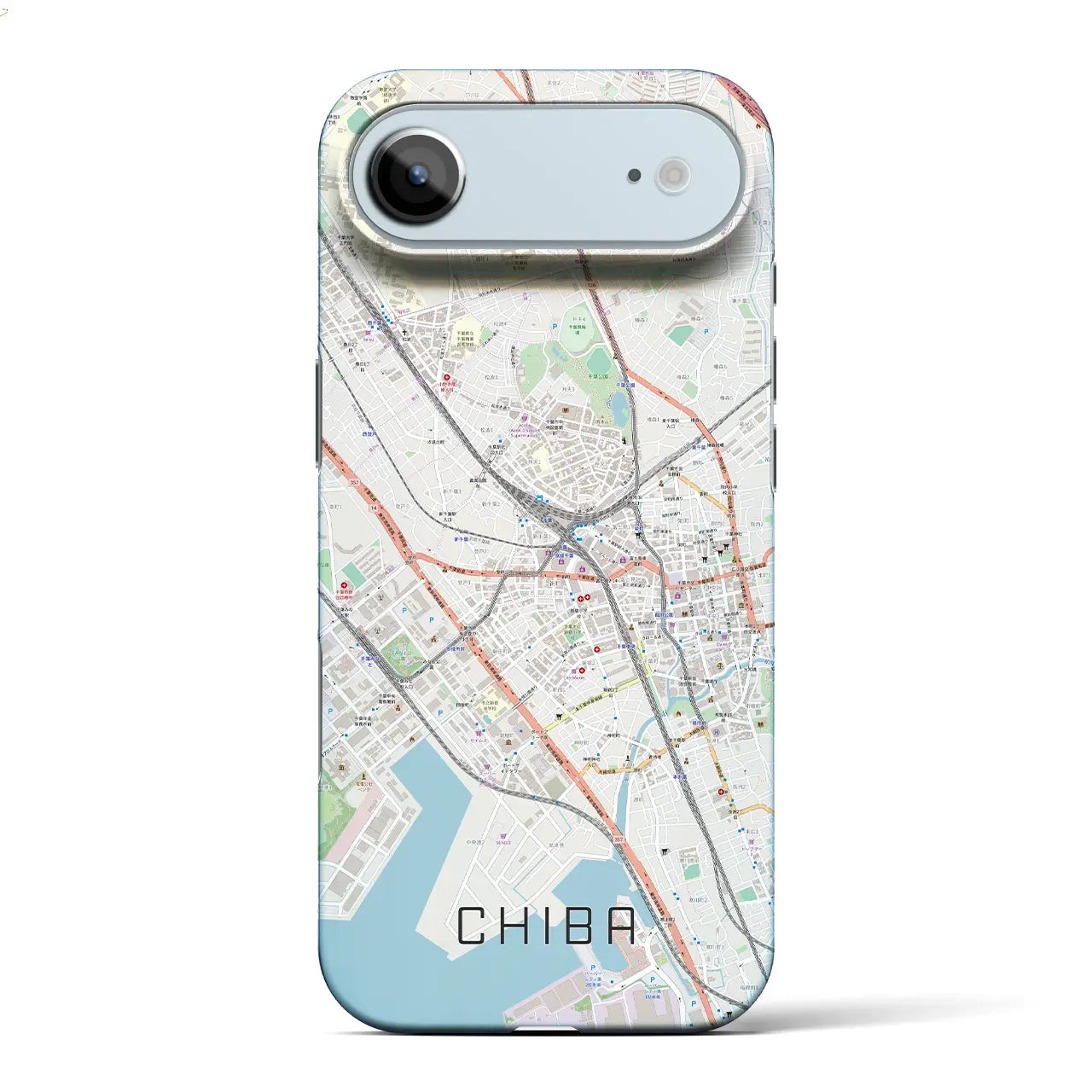 【千葉(千葉県)】地図柄iPhoneケース(バックカバータイプ)