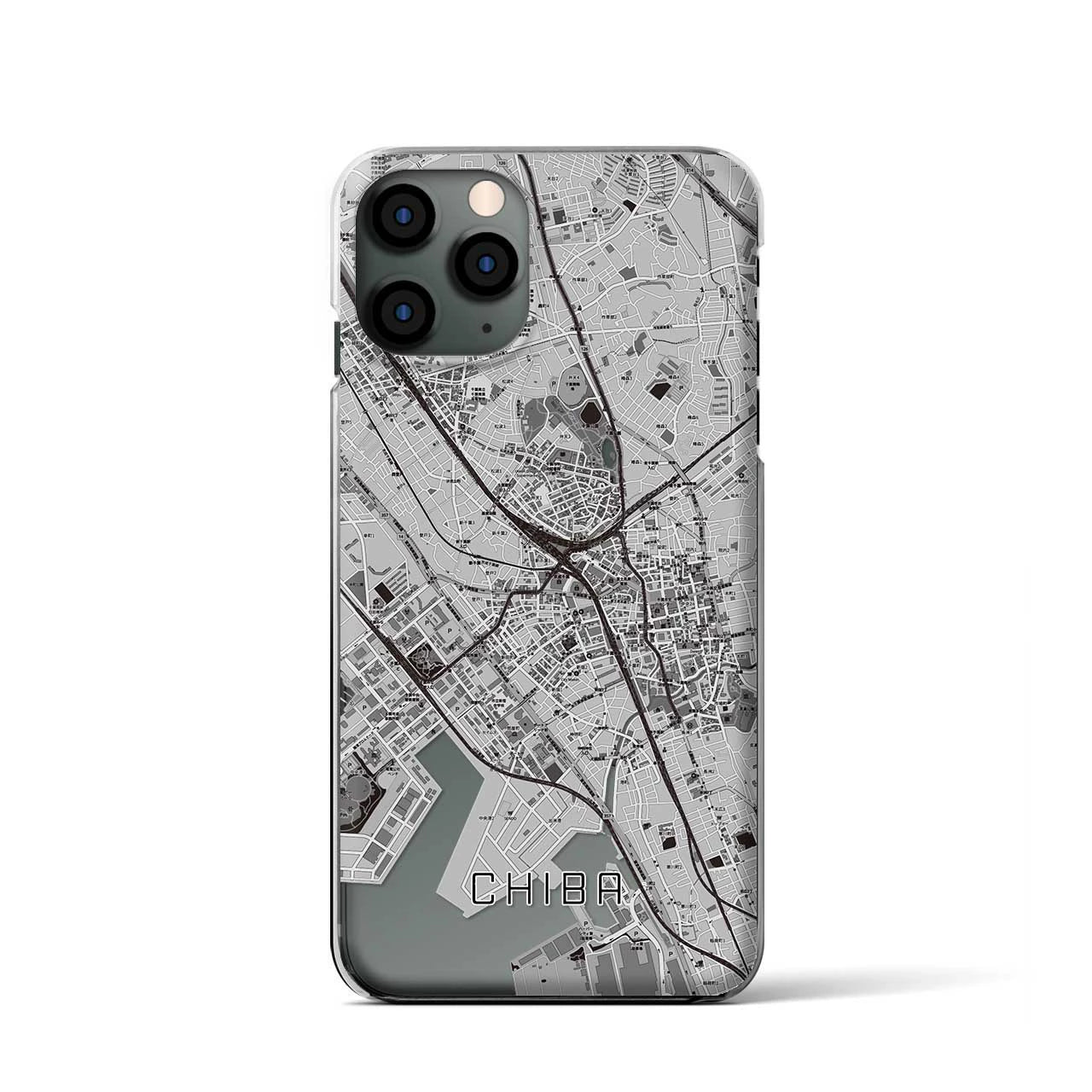 【千葉(千葉県)】地図柄iPhoneケース(クリアタイプ)