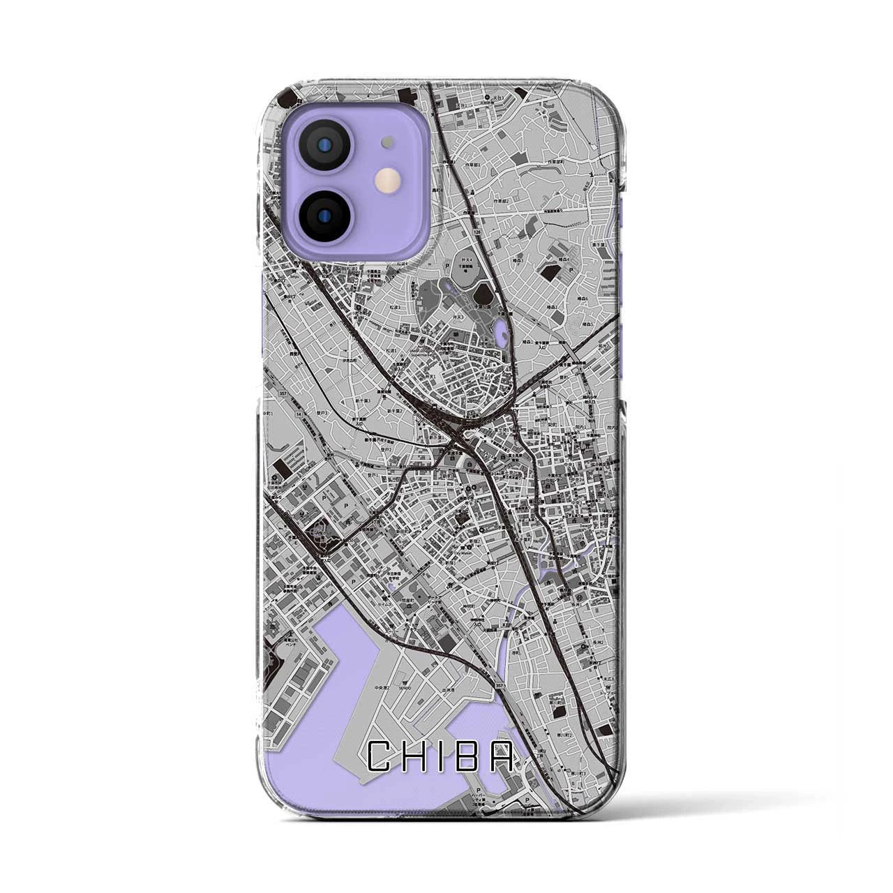 【千葉(千葉県)】地図柄iPhoneケース(クリアタイプ)