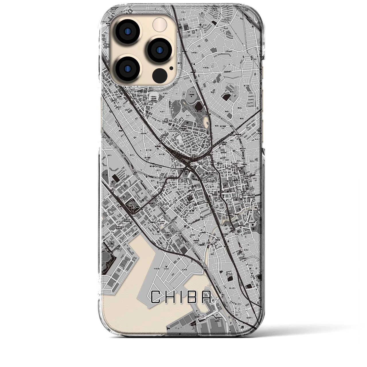 【千葉(千葉県)】地図柄iPhoneケース(クリアタイプ)