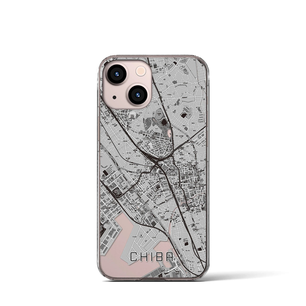 【千葉(千葉県)】地図柄iPhoneケース(クリアタイプ)
