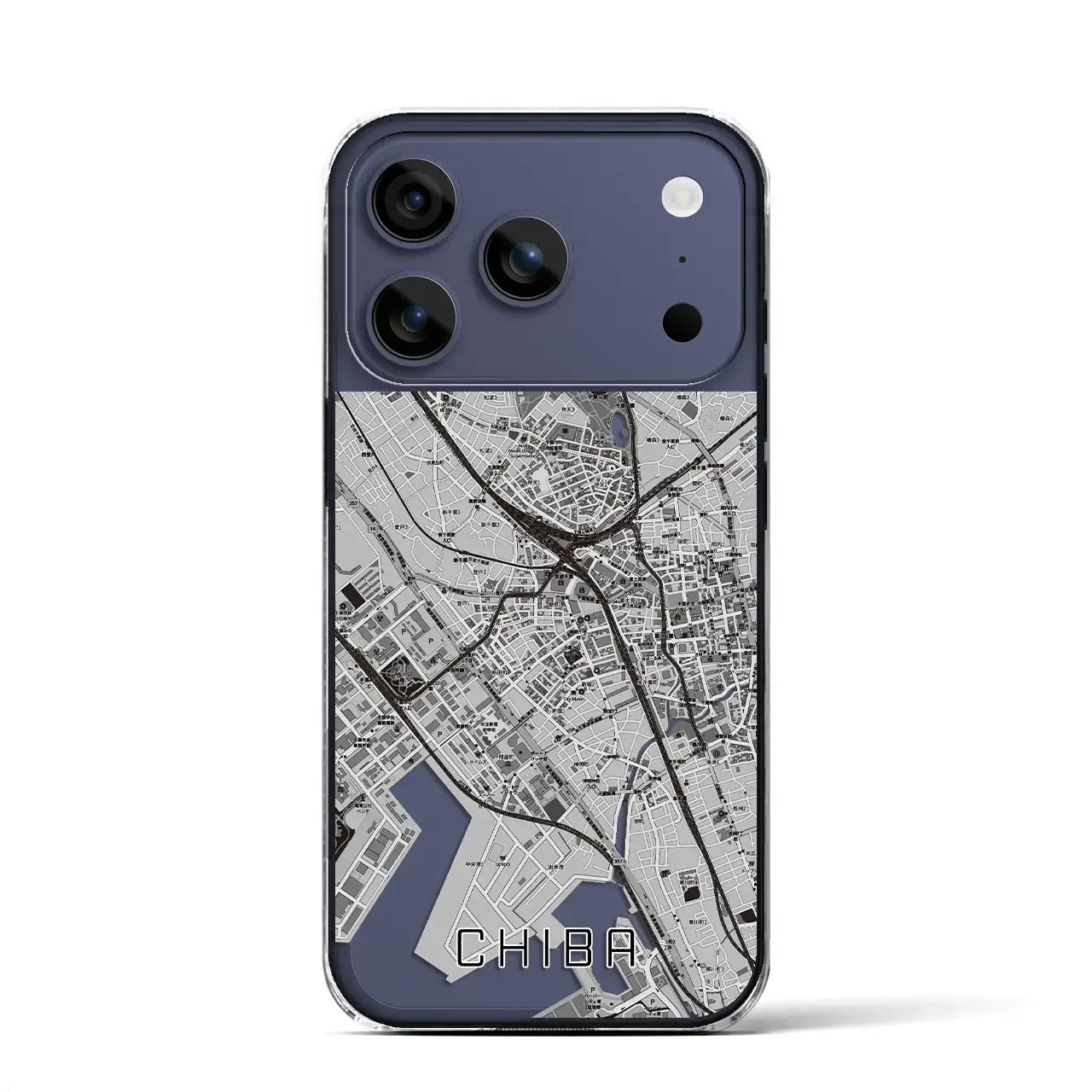 【千葉(千葉県)】地図柄iPhoneケース(クリアタイプ)