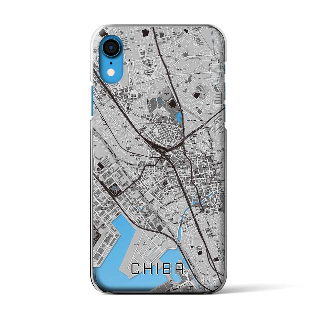 【千葉(千葉県)】地図柄iPhoneケース(クリアタイプ)