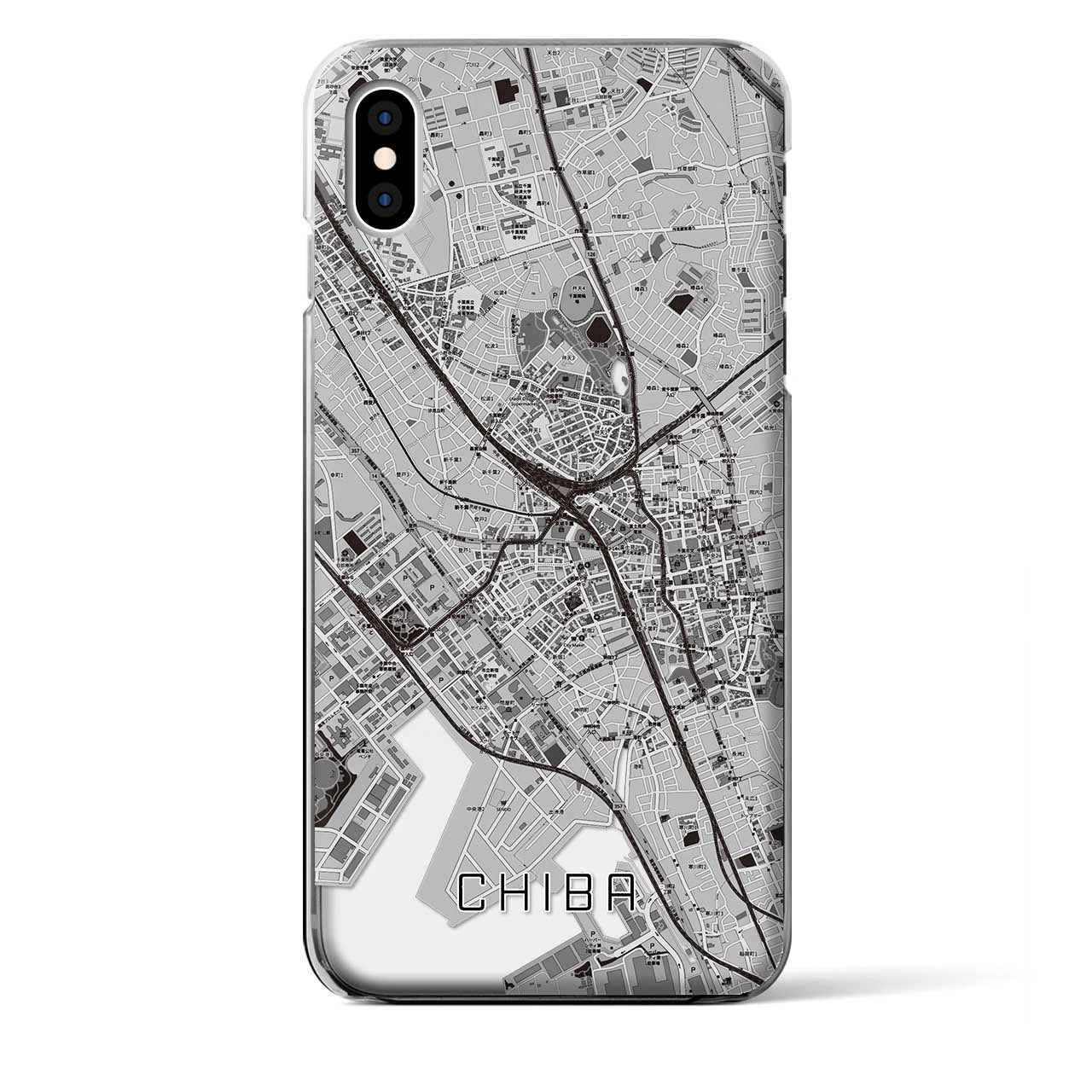 【千葉(千葉県)】地図柄iPhoneケース(クリアタイプ)