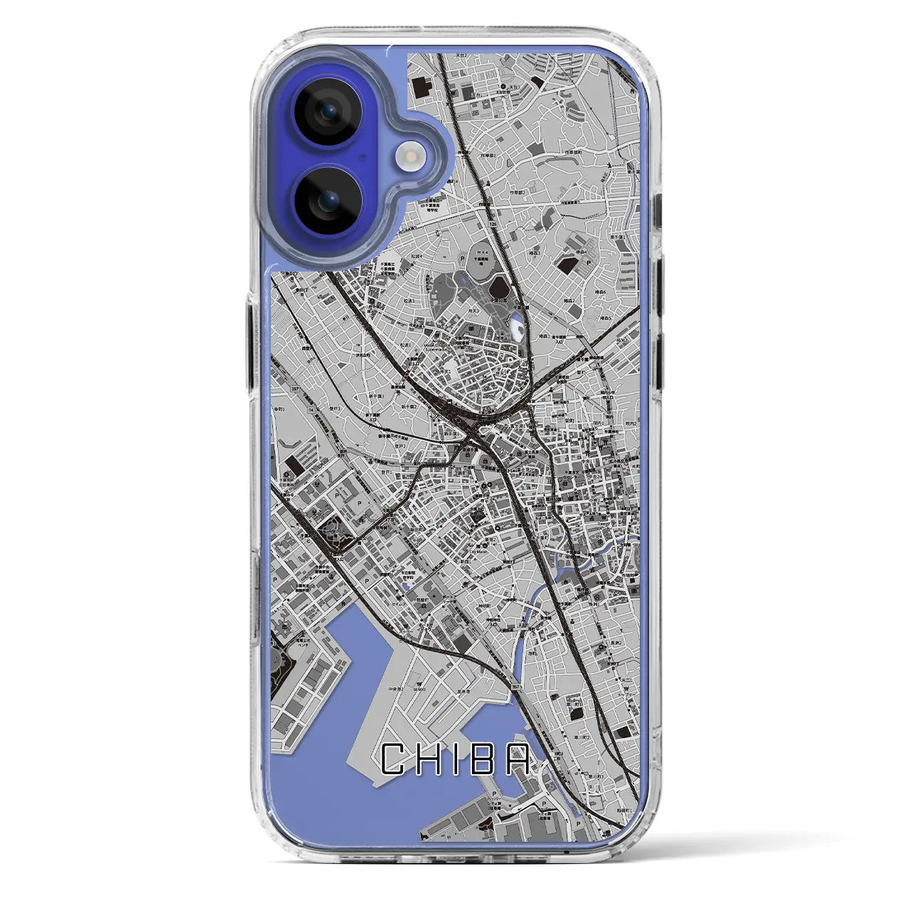 【千葉(千葉県)】地図柄iPhoneケース(MagSafeタイプ)