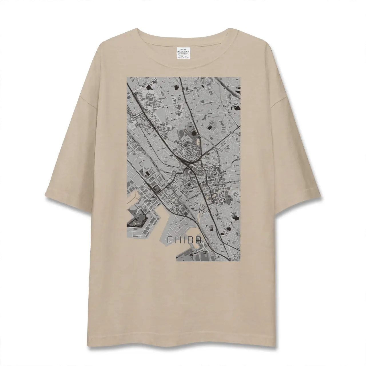 【千葉(千葉県)】地図柄ビッグシルエットTシャツ