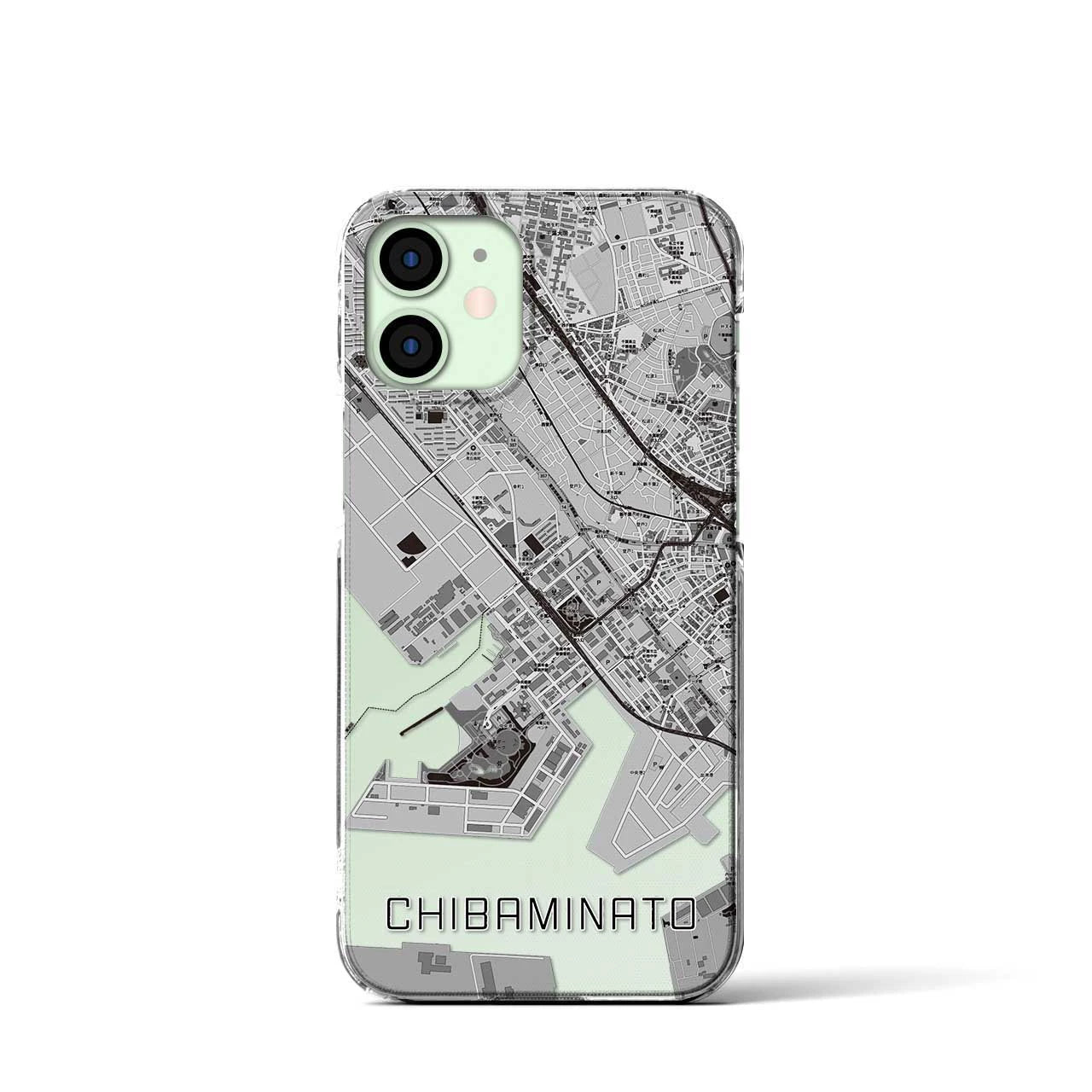 【千葉みなと(千葉県)】地図柄iPhoneケース(クリアタイプ)