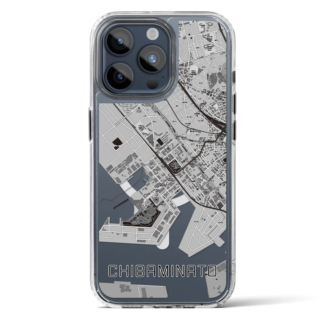 【千葉みなと(千葉県)】地図柄iPhoneケース(MagSafeタイプ)
