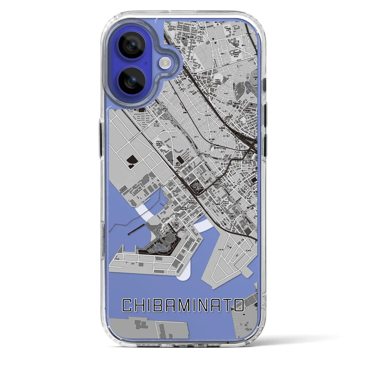 【千葉みなと(千葉県)】地図柄iPhoneケース(MagSafeタイプ)