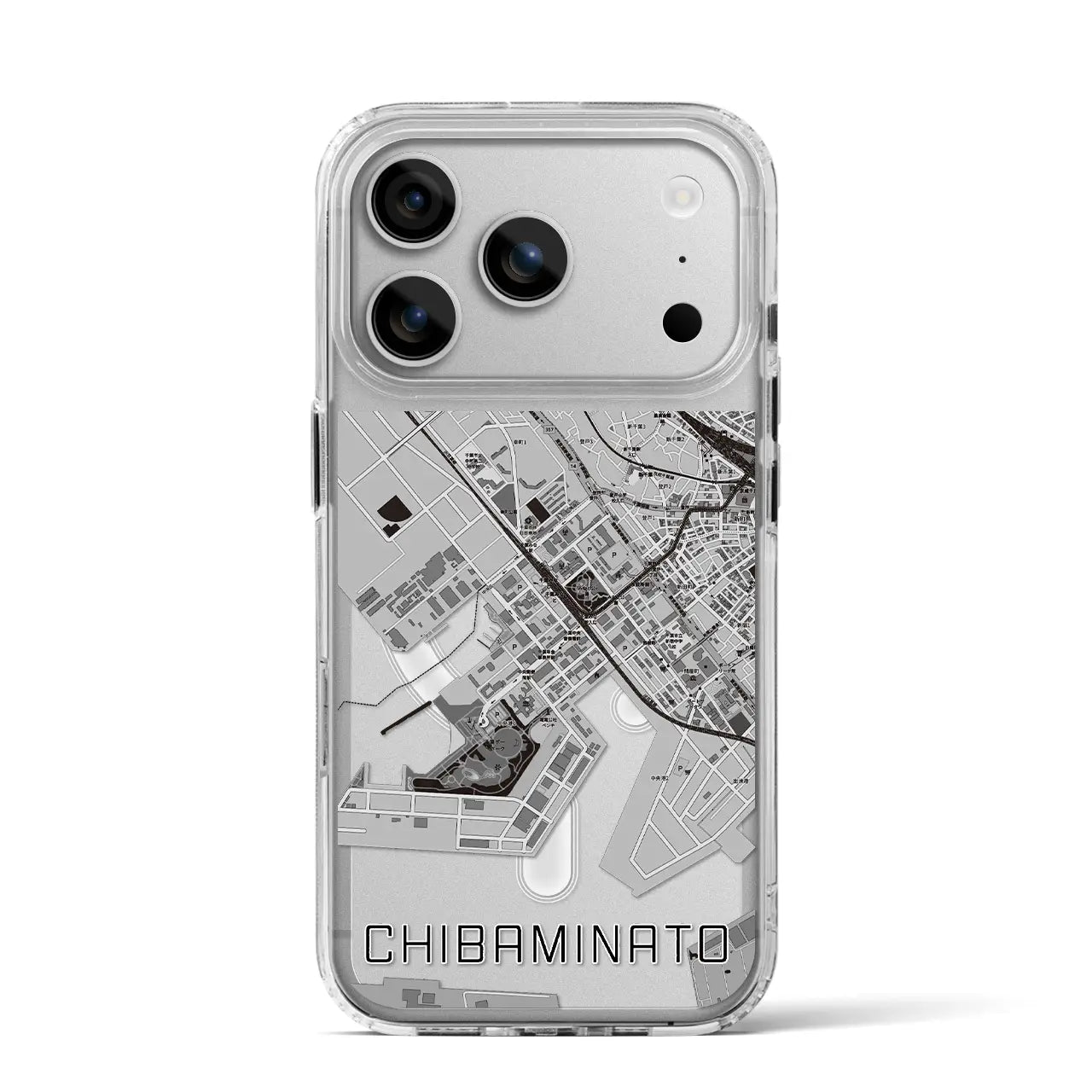 【千葉みなと(千葉県)】地図柄iPhoneケース(MagSafeタイプ)