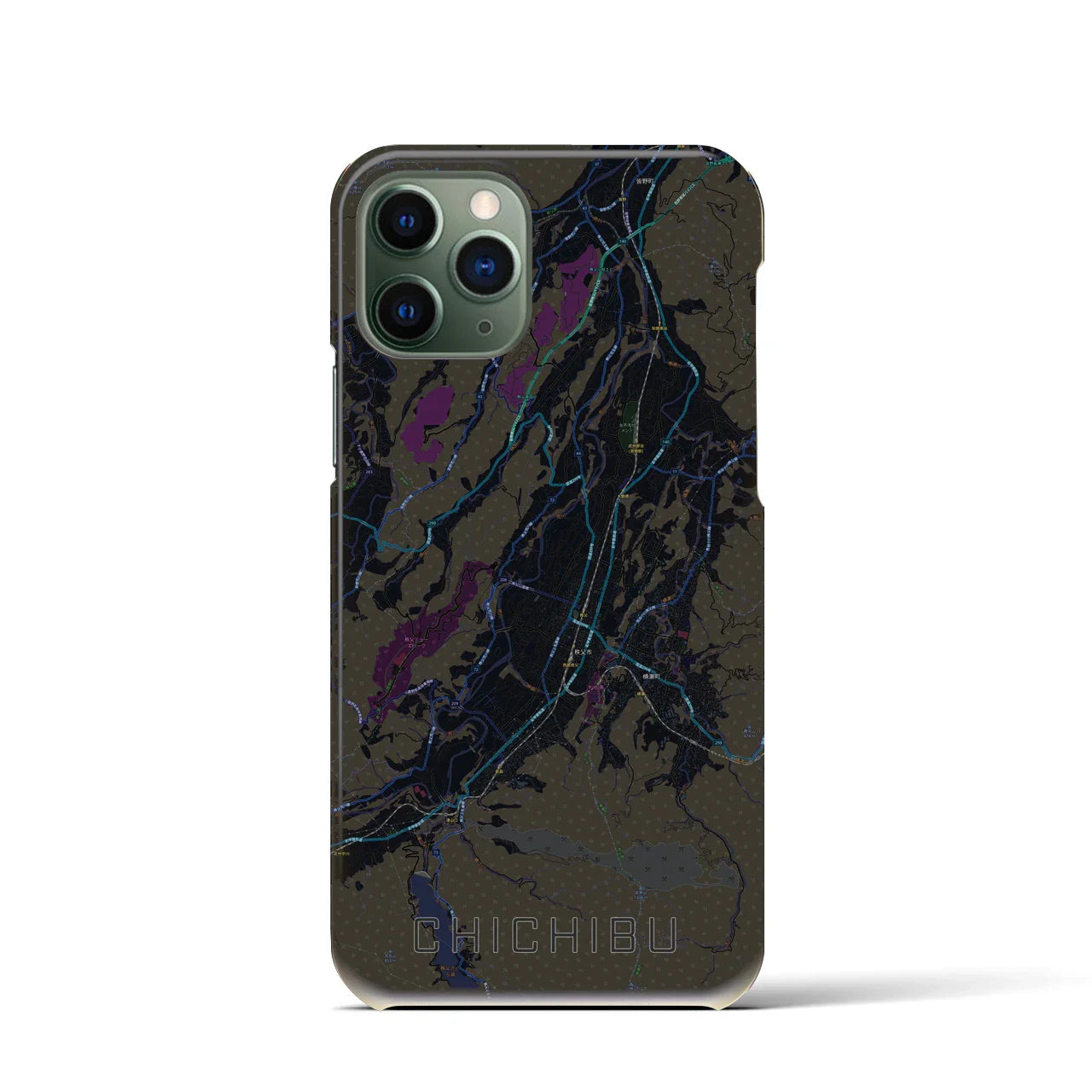 【秩父(埼玉県)】地図柄iPhoneケース(バックカバータイプ)