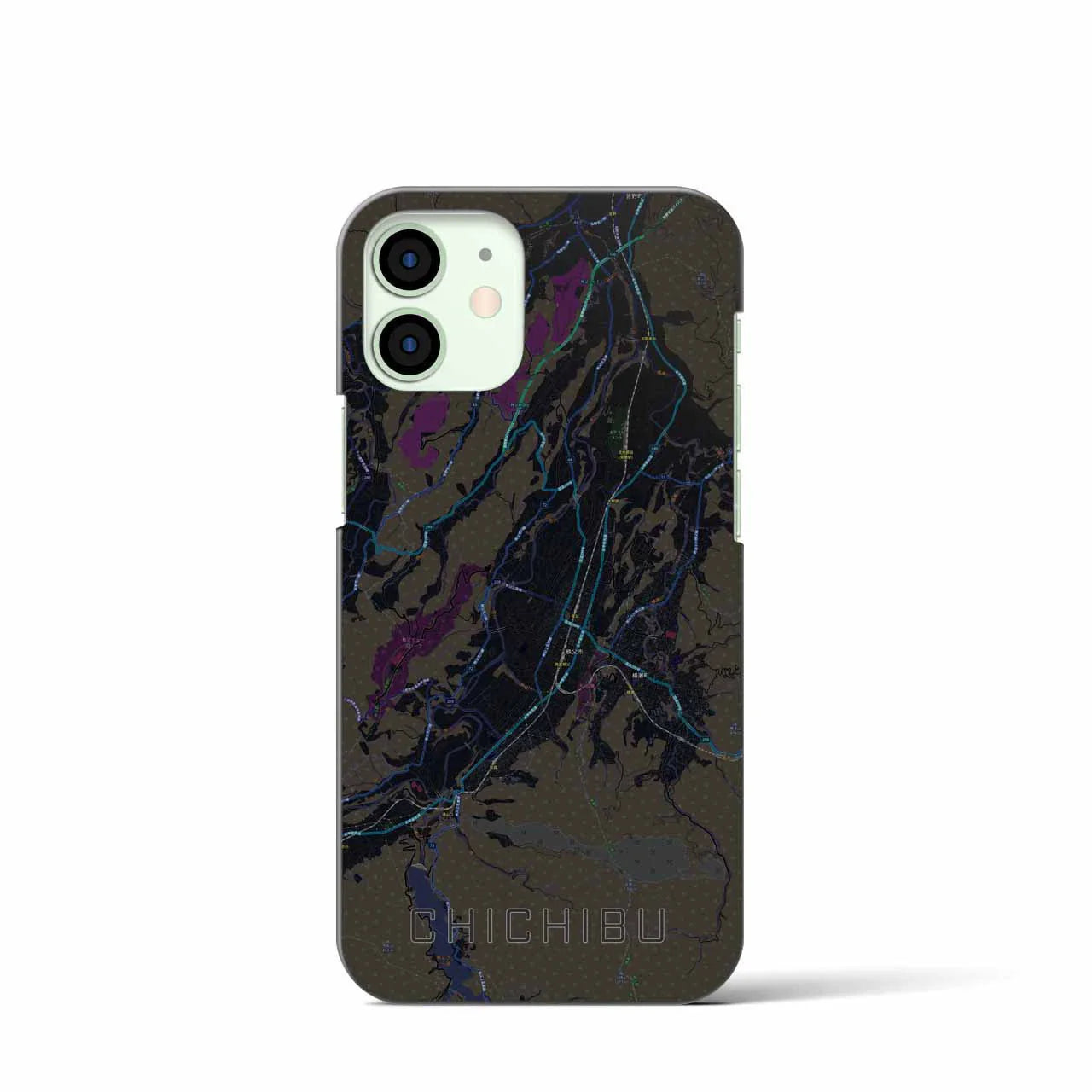【秩父(埼玉県)】地図柄iPhoneケース(バックカバータイプ)