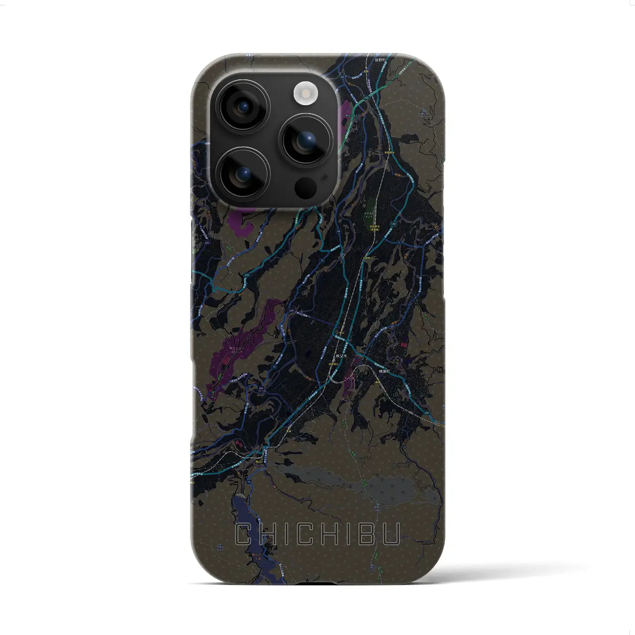 【秩父(埼玉県)】地図柄iPhoneケース(バックカバータイプ)