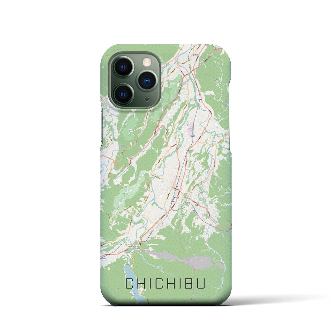 【秩父(埼玉県)】地図柄iPhoneケース(バックカバータイプ)
