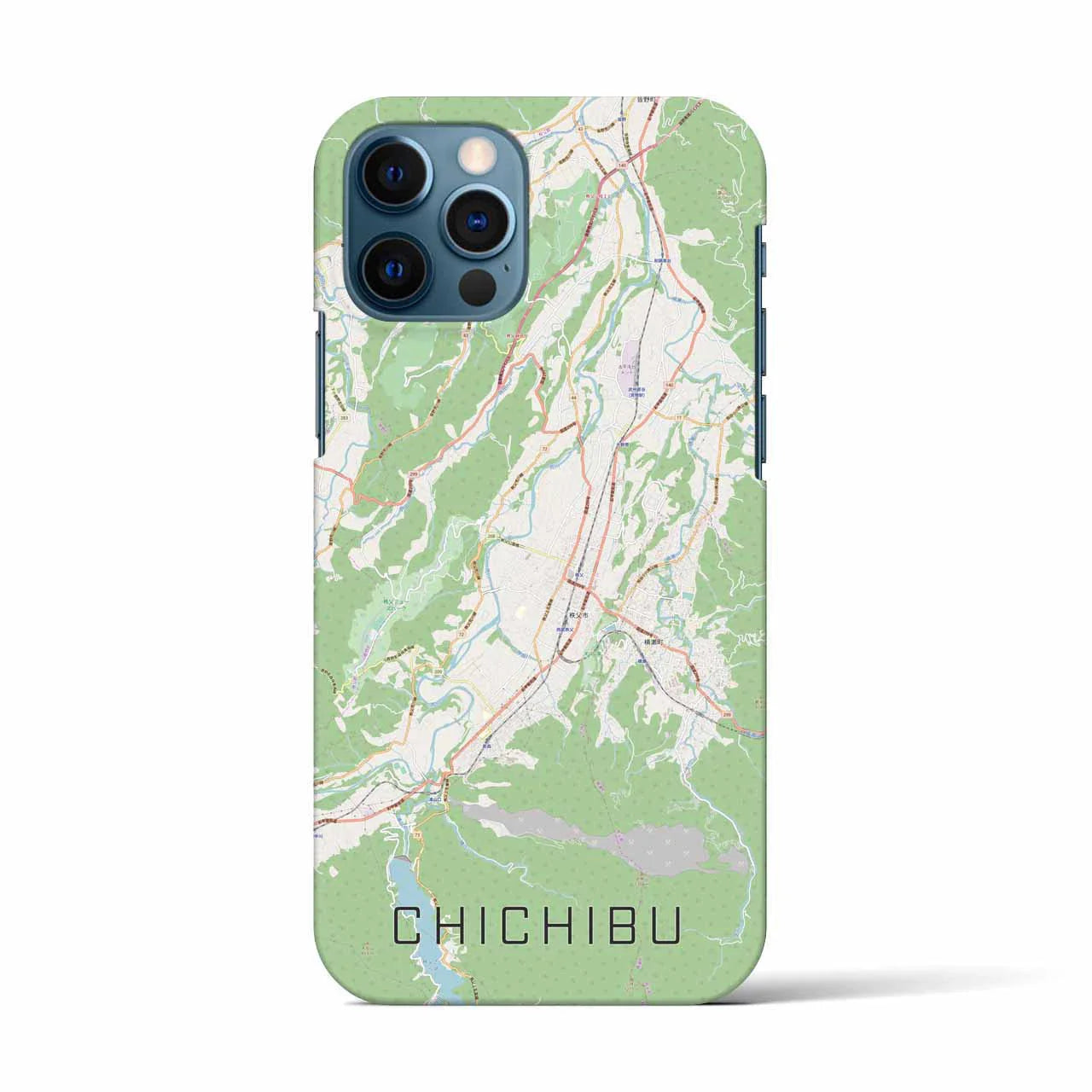 【秩父(埼玉県)】地図柄iPhoneケース(バックカバータイプ)