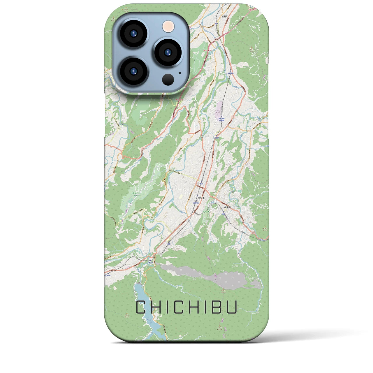 【秩父(埼玉県)】地図柄iPhoneケース(バックカバータイプ)