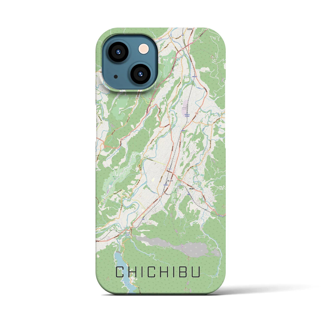 【秩父(埼玉県)】地図柄iPhoneケース(バックカバータイプ)