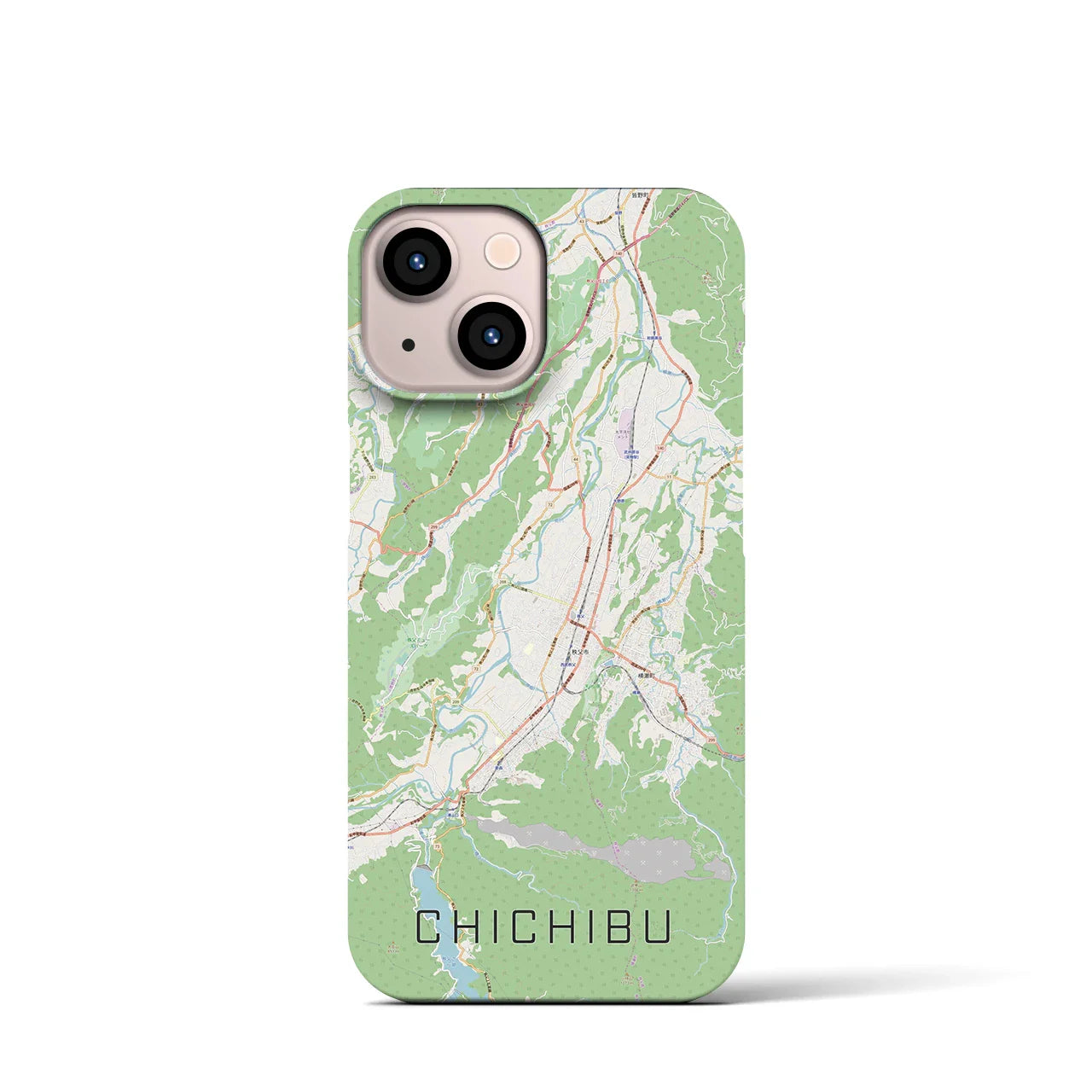 【秩父(埼玉県)】地図柄iPhoneケース(バックカバータイプ)