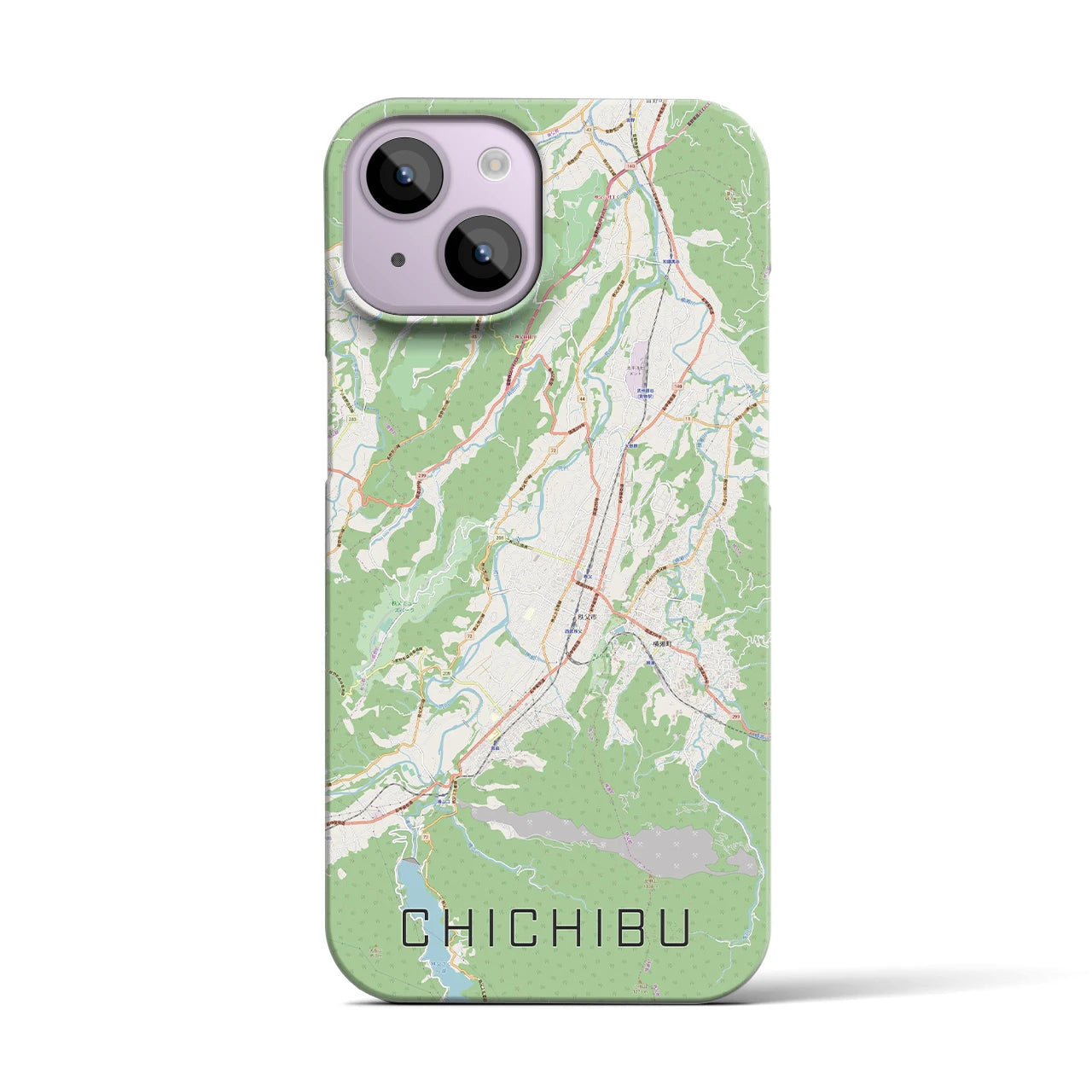 【秩父(埼玉県)】地図柄iPhoneケース(バックカバータイプ)