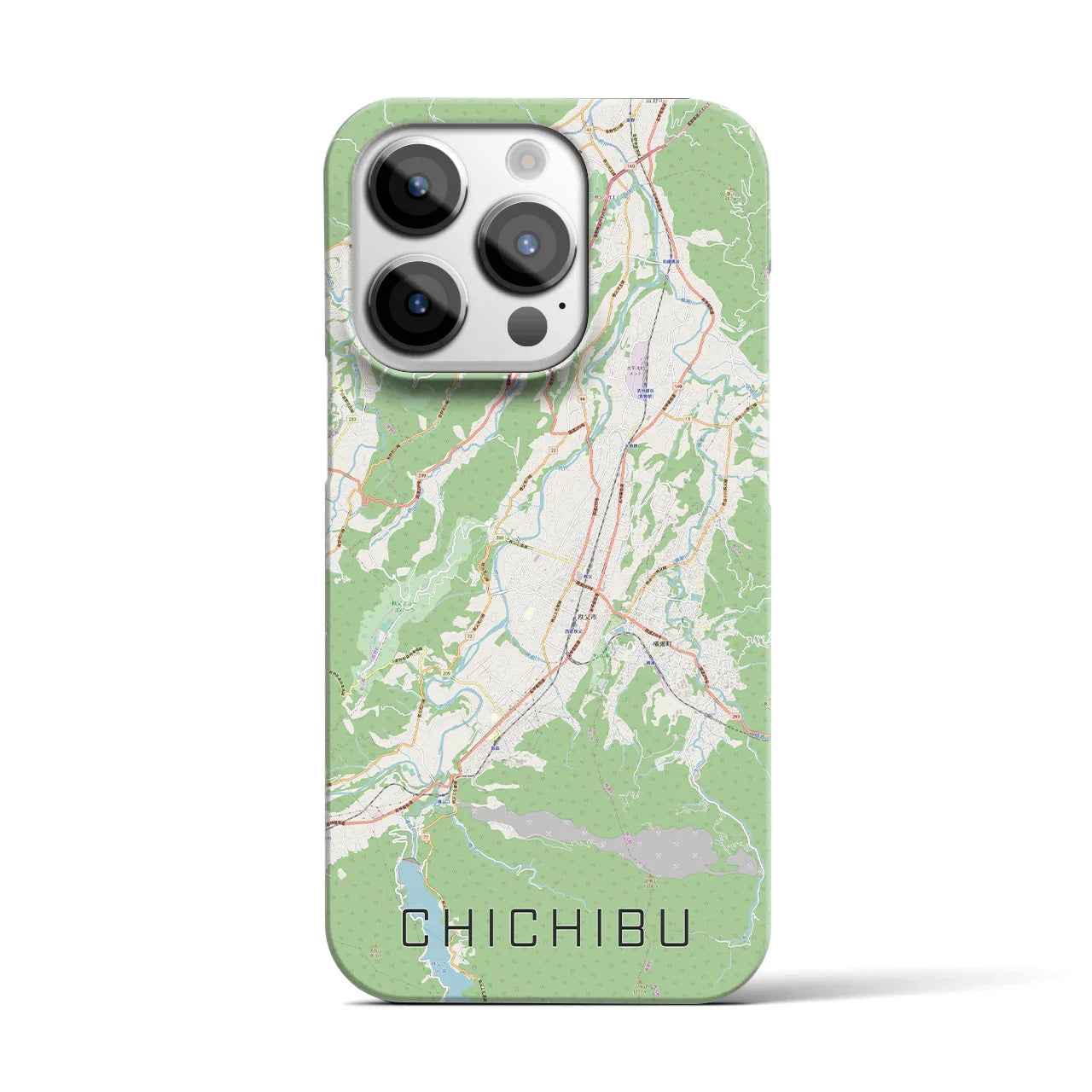 【秩父(埼玉県)】地図柄iPhoneケース(バックカバータイプ)