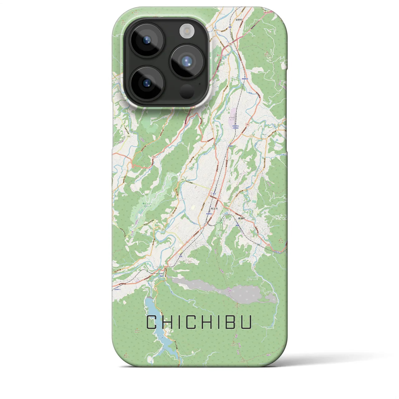 【秩父(埼玉県)】地図柄iPhoneケース(バックカバータイプ)