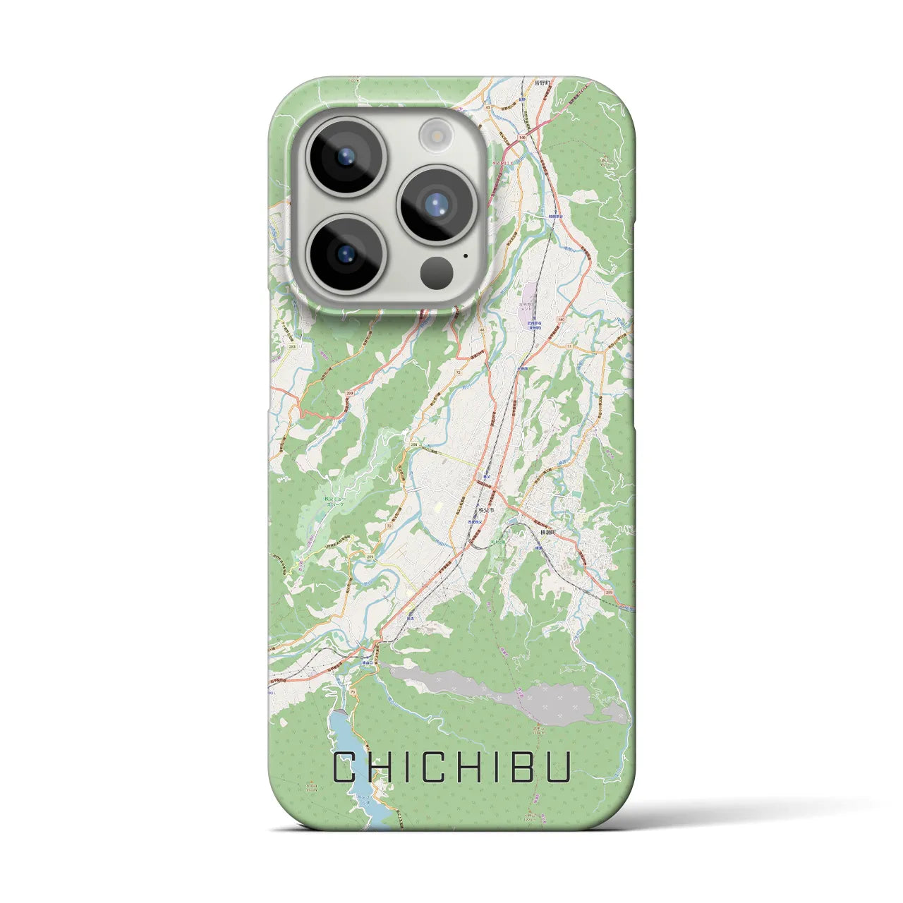 【秩父(埼玉県)】地図柄iPhoneケース(バックカバータイプ)