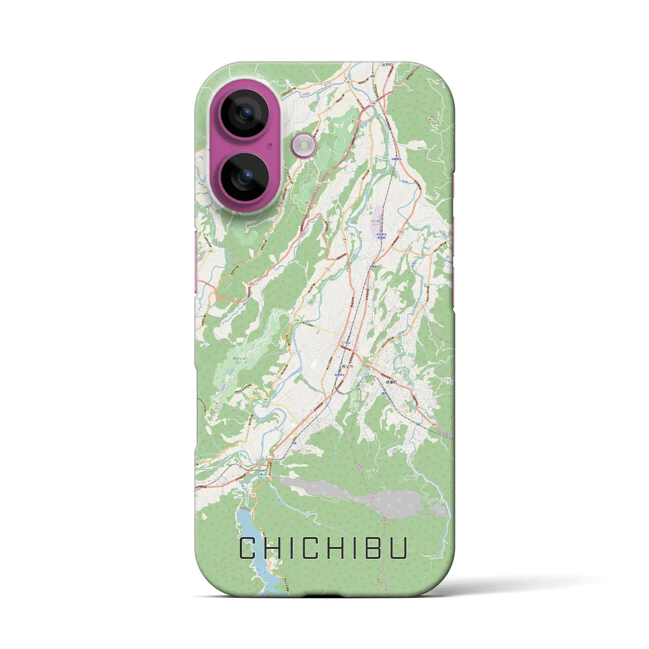 【秩父(埼玉県)】地図柄iPhoneケース(バックカバータイプ)