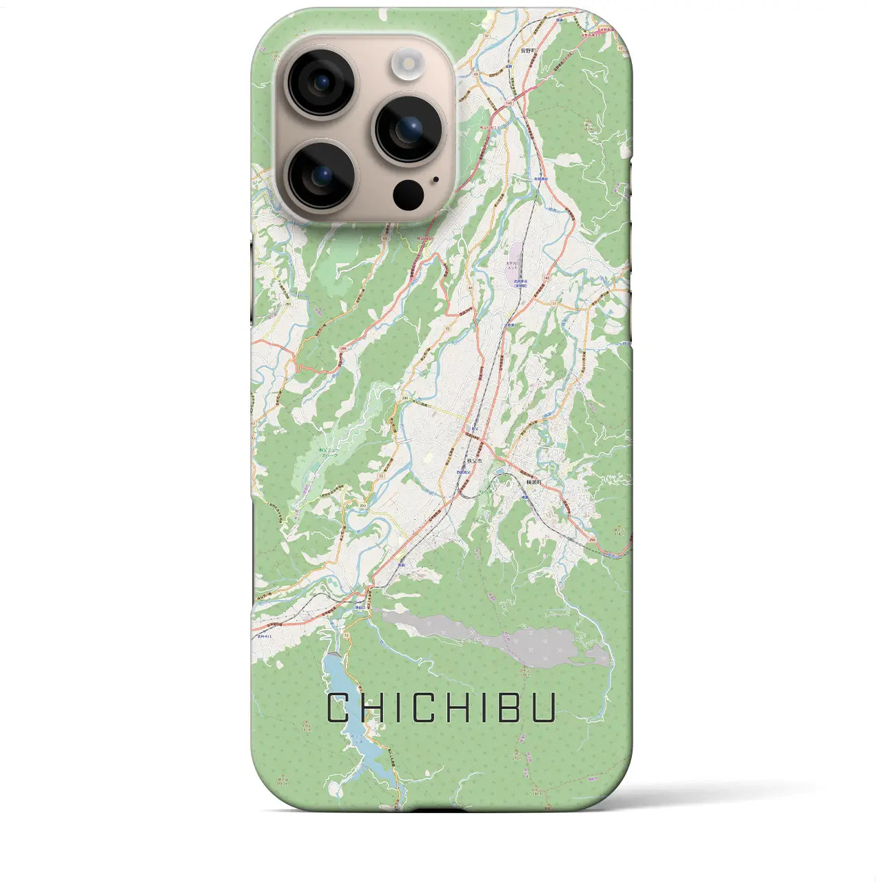 【秩父(埼玉県)】地図柄iPhoneケース(バックカバータイプ)