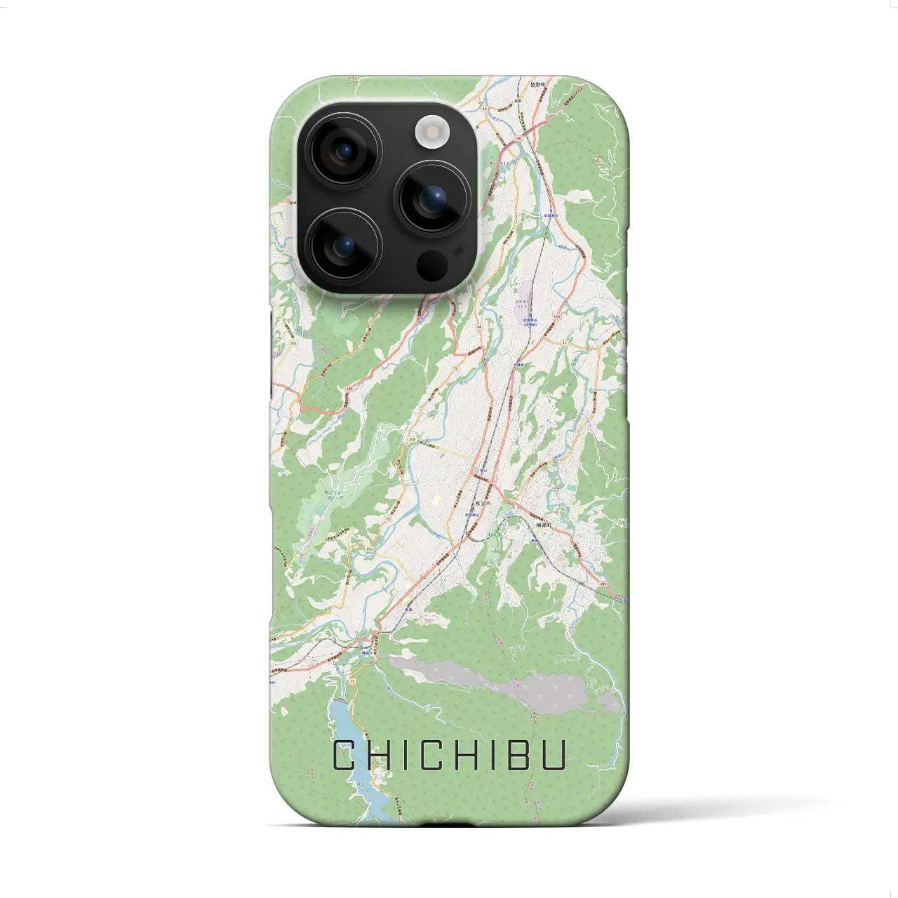 【秩父(埼玉県)】地図柄iPhoneケース(バックカバータイプ)