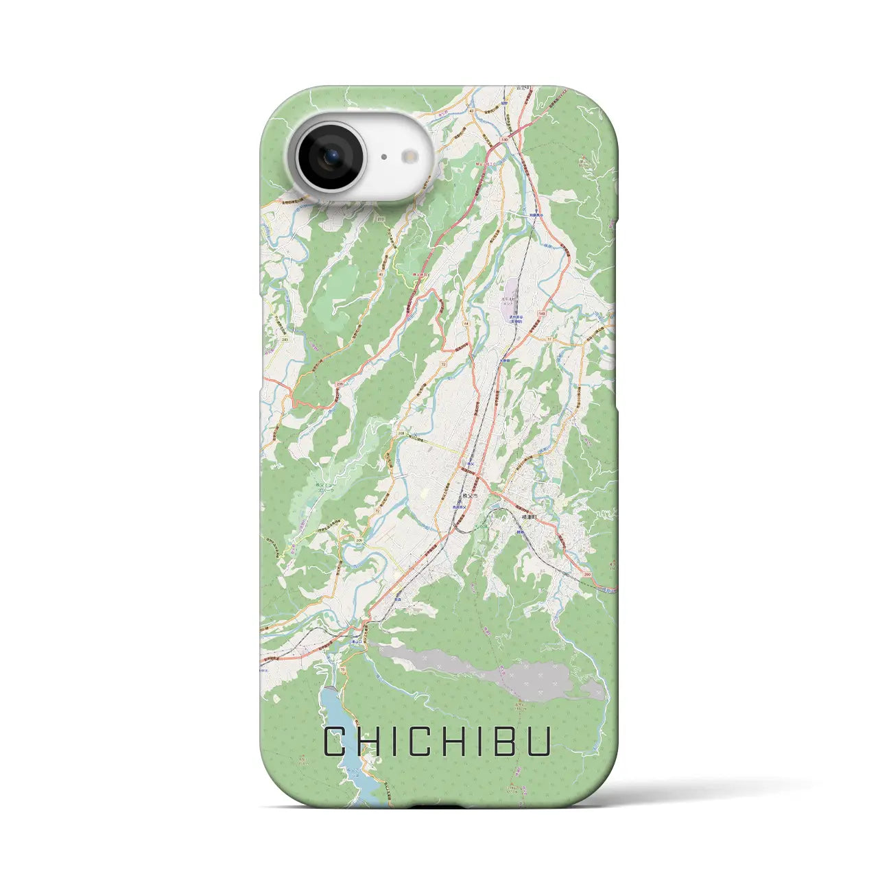 【秩父(埼玉県)】地図柄iPhoneケース(バックカバータイプ)