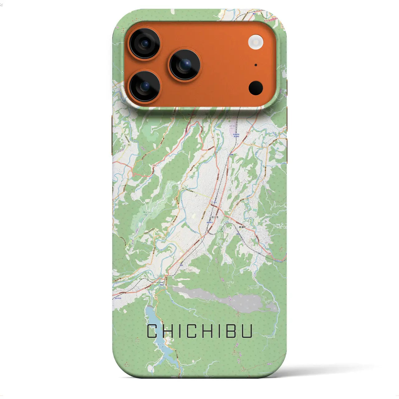 【秩父(埼玉県)】地図柄iPhoneケース(バックカバータイプ)