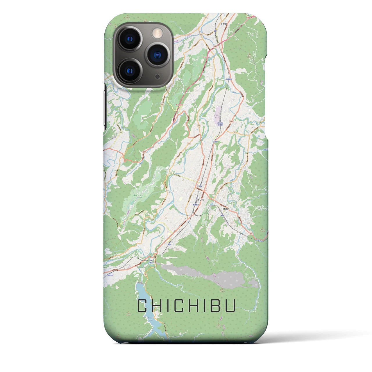 【秩父(埼玉県)】地図柄iPhoneケース(バックカバータイプ)
