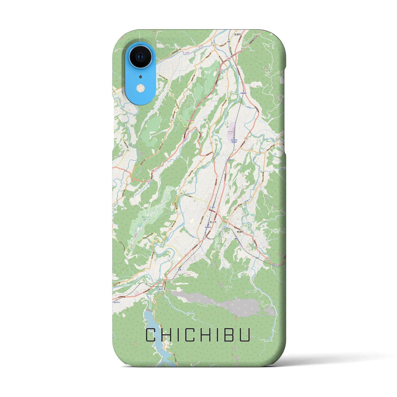 【秩父(埼玉県)】地図柄iPhoneケース(バックカバータイプ)