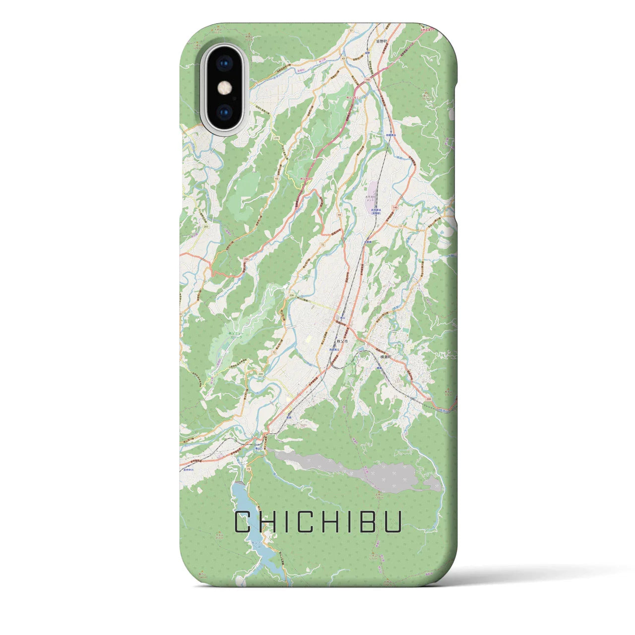 【秩父(埼玉県)】地図柄iPhoneケース(バックカバータイプ)