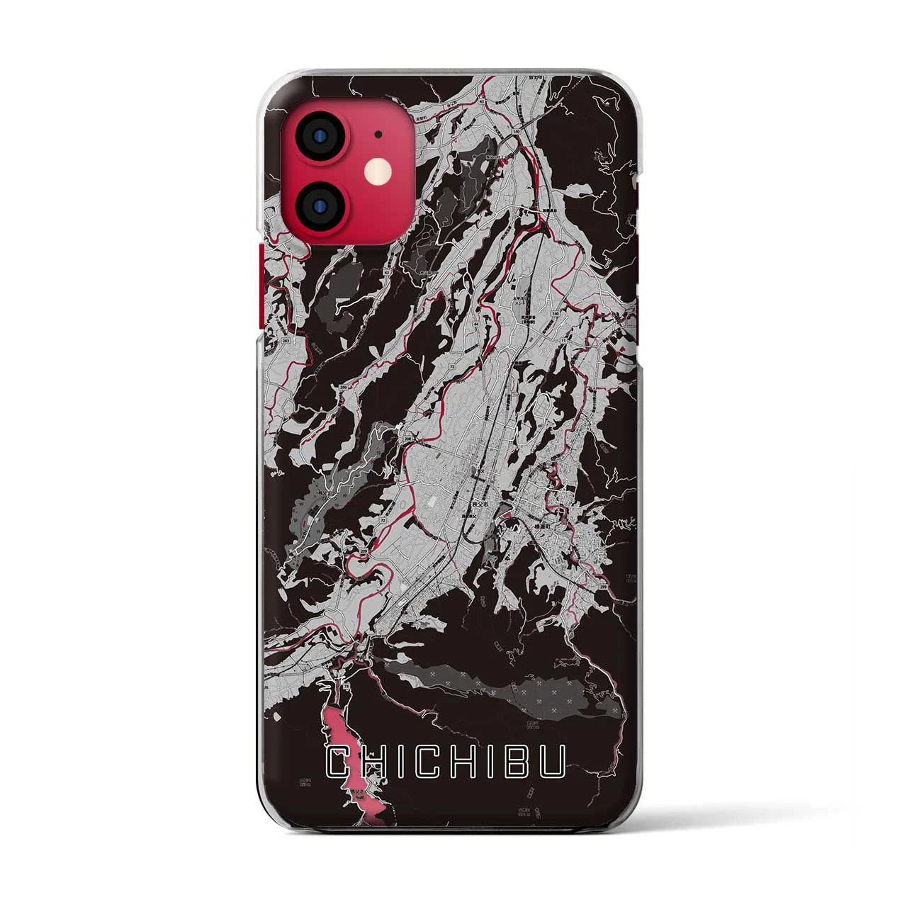 【秩父(埼玉県)】地図柄iPhoneケース(クリアタイプ)