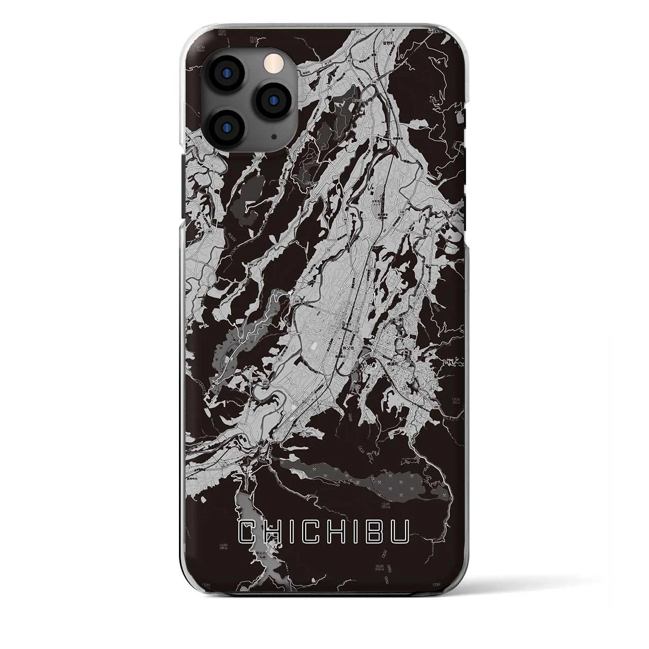 【秩父(埼玉県)】地図柄iPhoneケース(クリアタイプ)