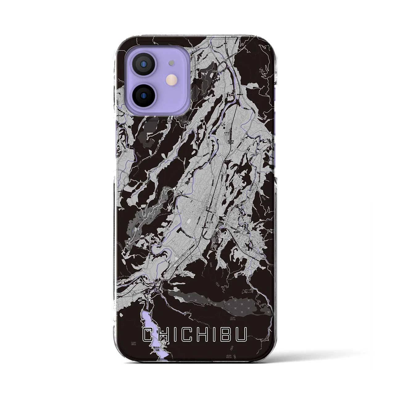 【秩父(埼玉県)】地図柄iPhoneケース(クリアタイプ)