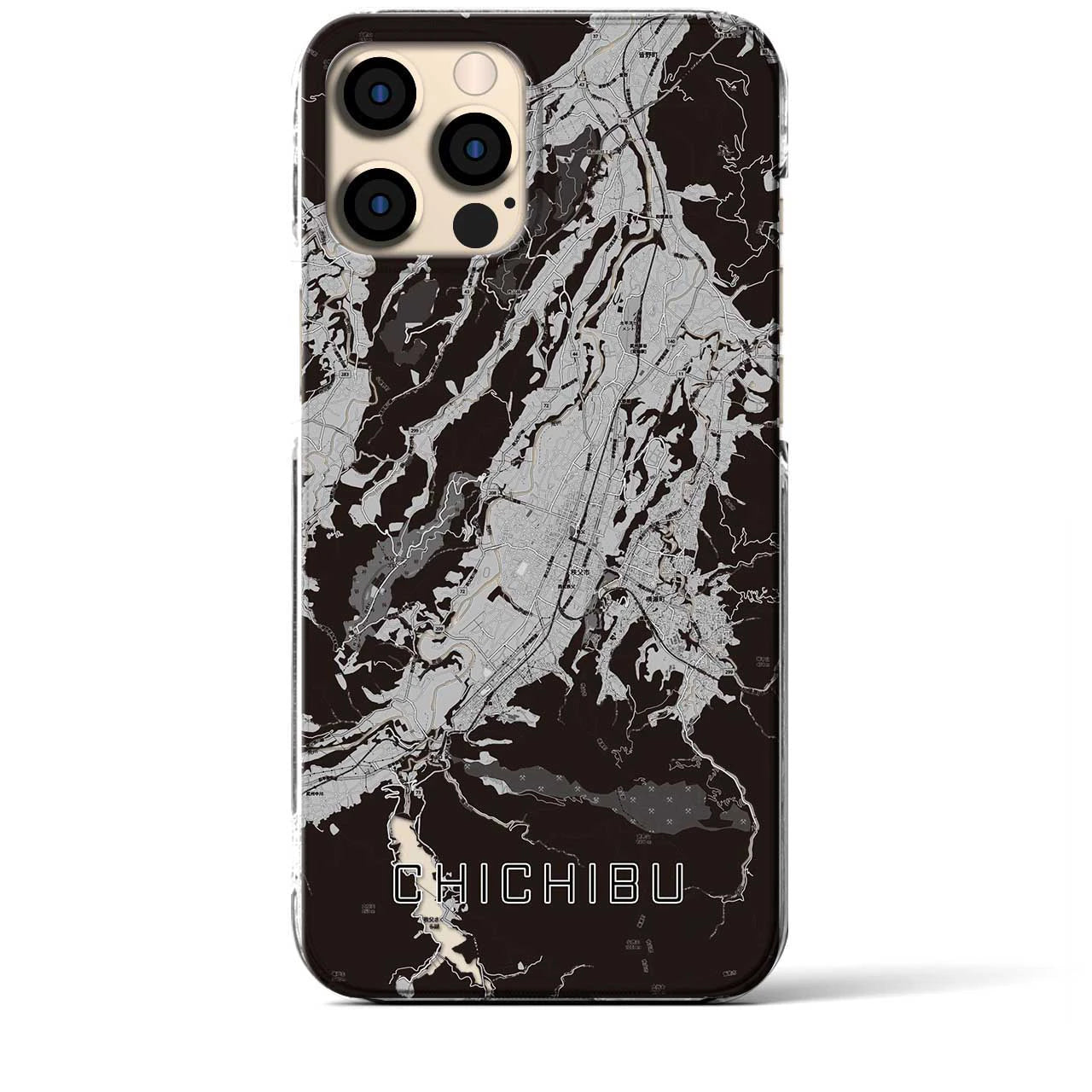 【秩父(埼玉県)】地図柄iPhoneケース(クリアタイプ)