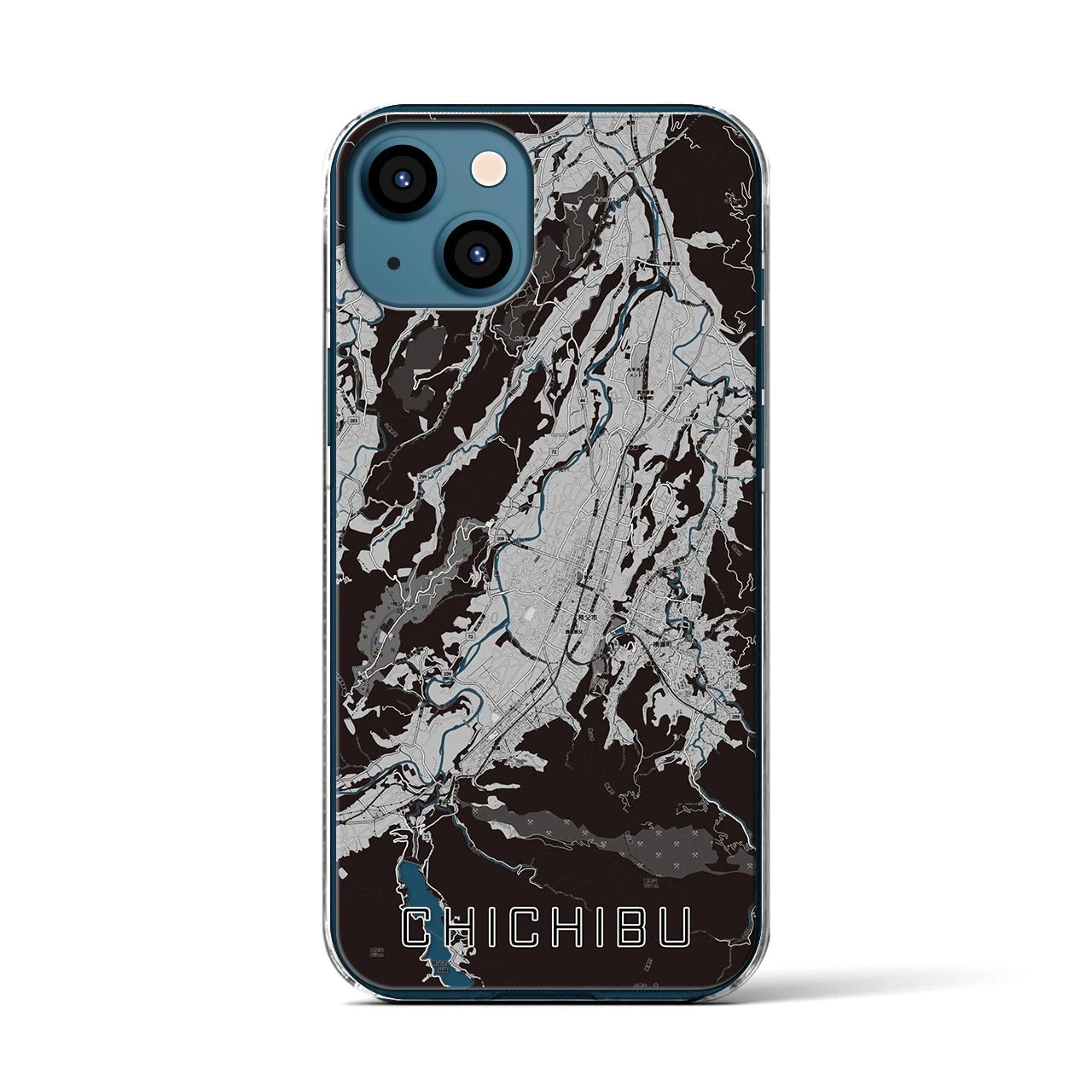 【秩父(埼玉県)】地図柄iPhoneケース(クリアタイプ)