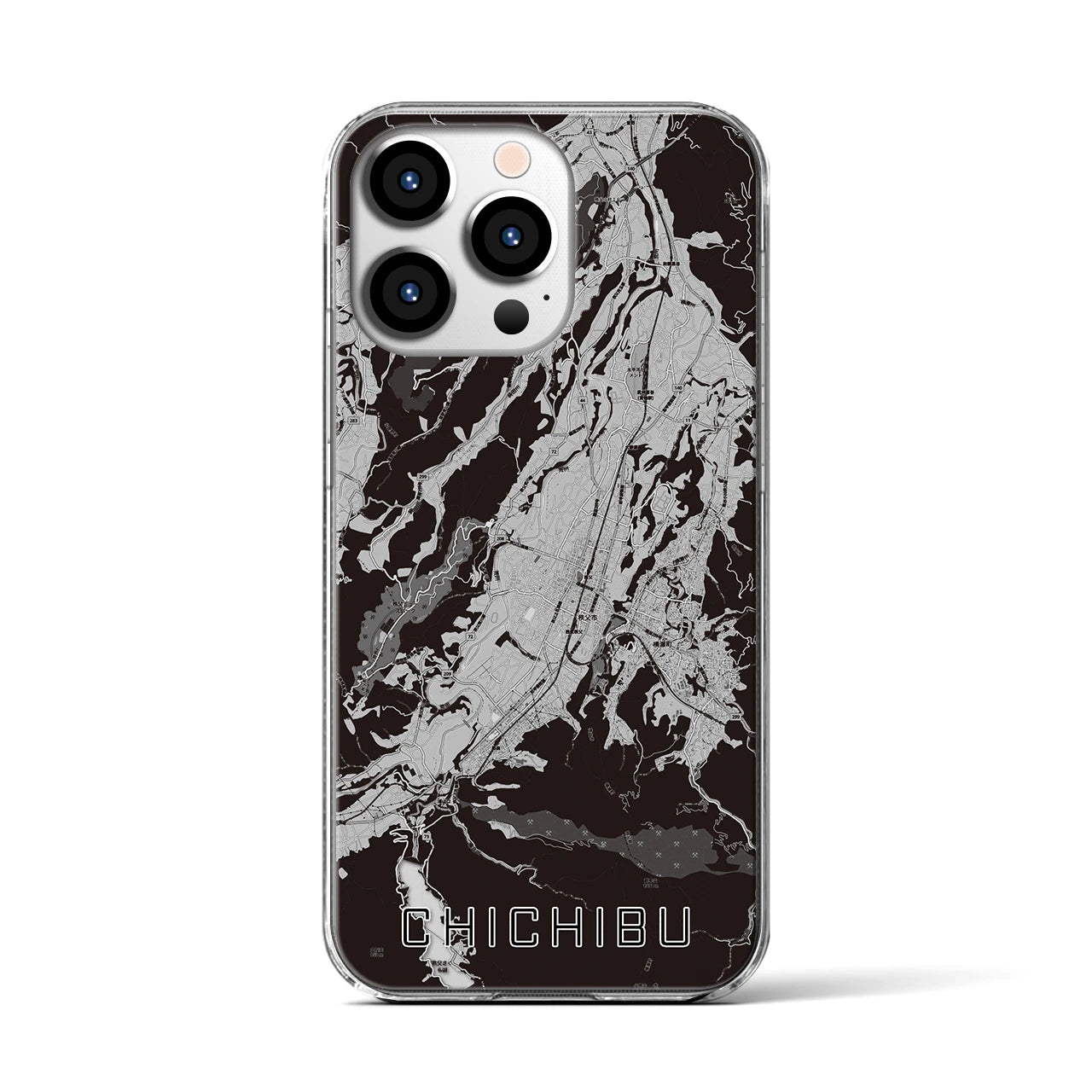 【秩父(埼玉県)】地図柄iPhoneケース(クリアタイプ)