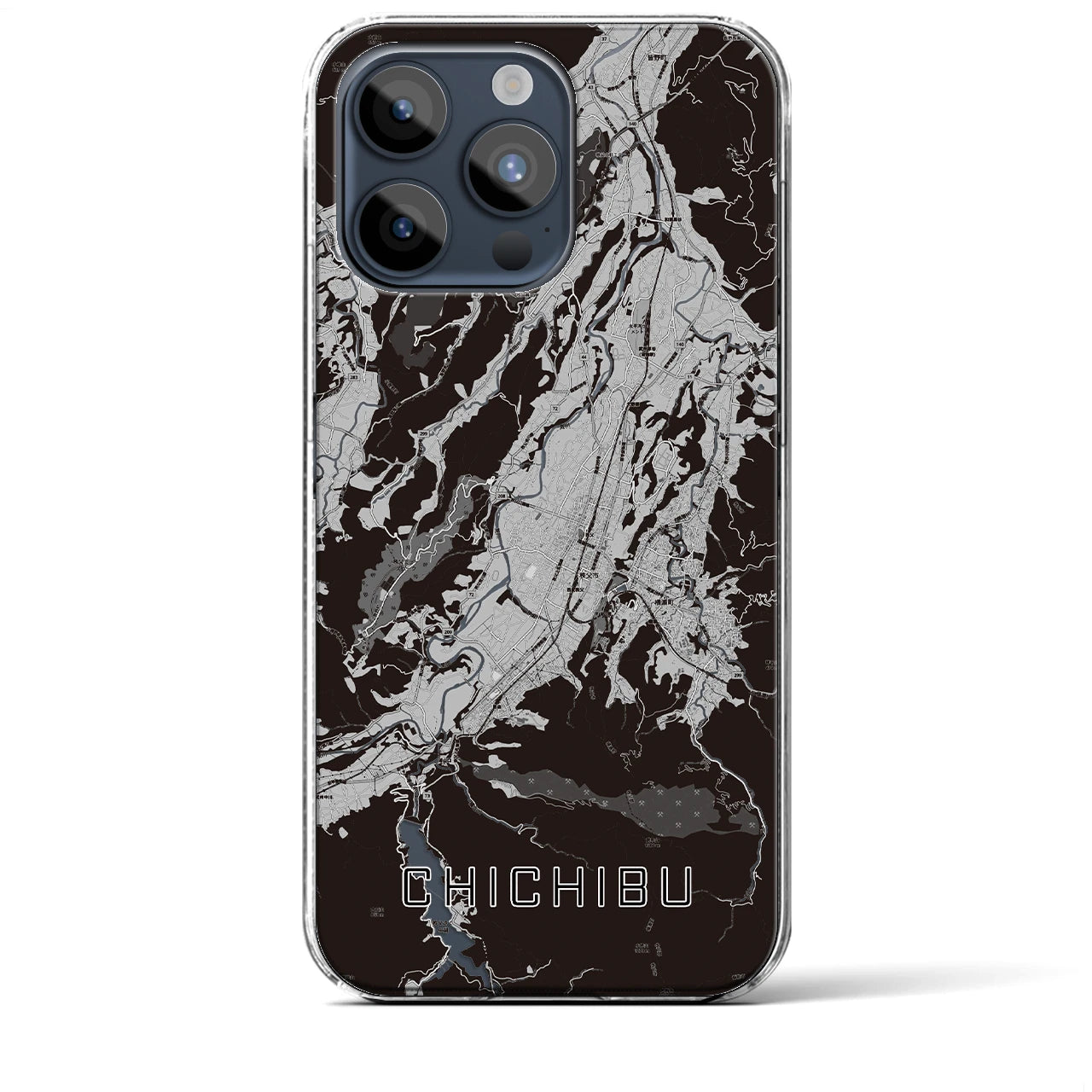 【秩父(埼玉県)】地図柄iPhoneケース(クリアタイプ)