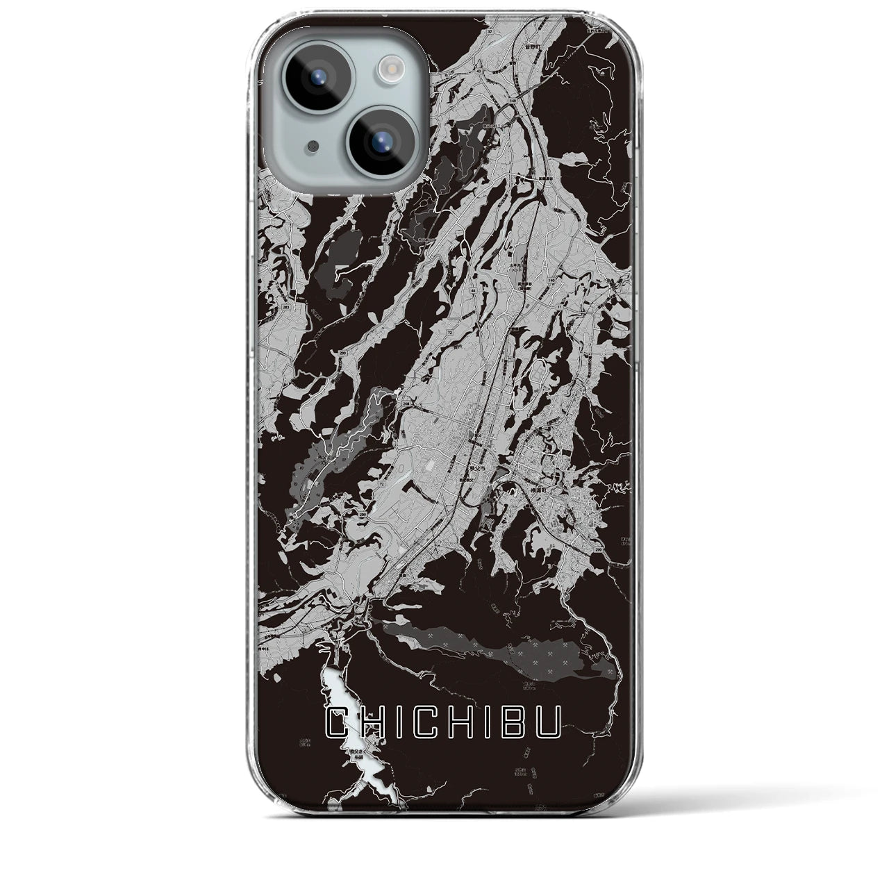 【秩父(埼玉県)】地図柄iPhoneケース(クリアタイプ)
